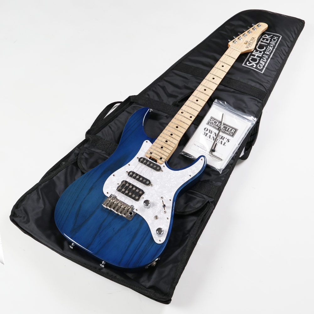 【中古】 エレキギター SCHECTER BH-1-STD-24 Deep Blue シェクター アッシュ材採用 MONSTER TONEピックアップ搭載