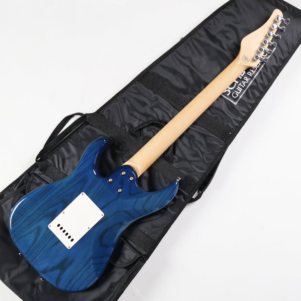 【中古】 エレキギター SCHECTER BH-1-STD-24 Deep Blue シェクター アッシュ材採用 MONSTER TONEピックアップ搭載 ボディバック画像