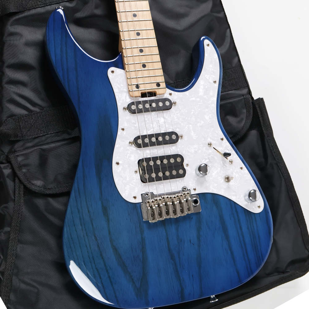 【中古】 エレキギター SCHECTER BH-1-STD-24 Deep Blue シェクター アッシュ材採用 MONSTER TONEピックアップ搭載 ボディ画像