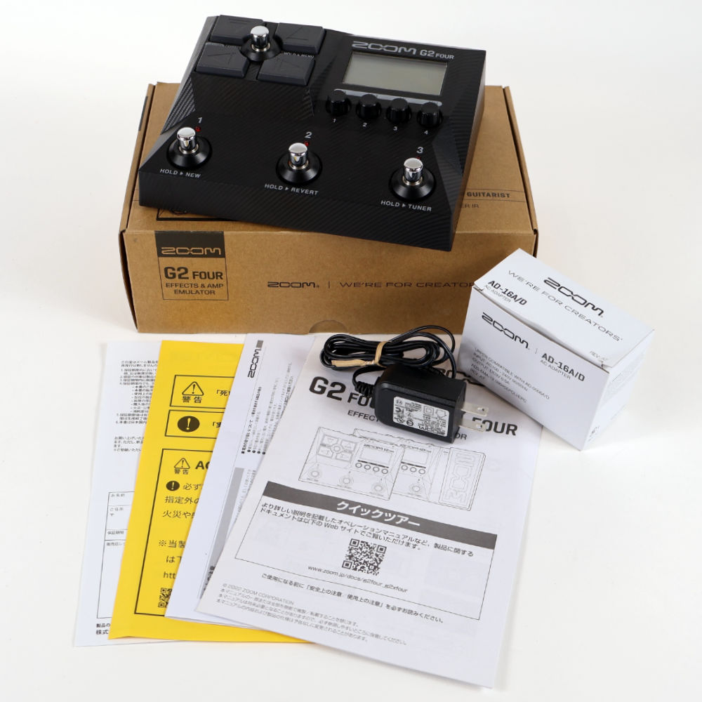 【中古】 ZOOM G2 FOUR ギターマルチエフェクター アンプエミュレーター 付属品