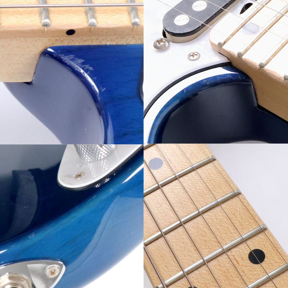 【中古】 エレキギター SCHECTER BH-1-STD-24 Deep Blue シェクター アッシュ材採用 MONSTER TONEピックアップ搭載 ボディ傷