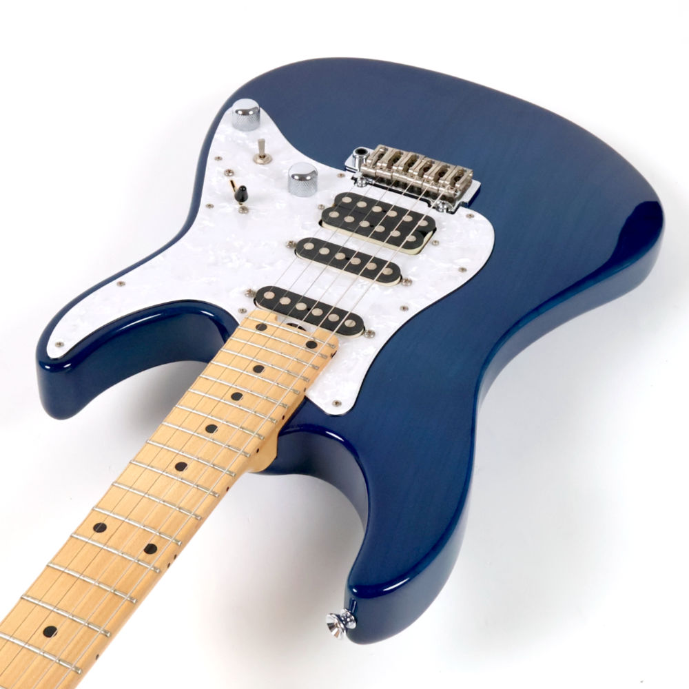 【中古】 エレキギター SCHECTER BH-1-STD-24 Deep Blue シェクター アッシュ材採用 MONSTER TONEピックアップ搭載 カッタウェイ側