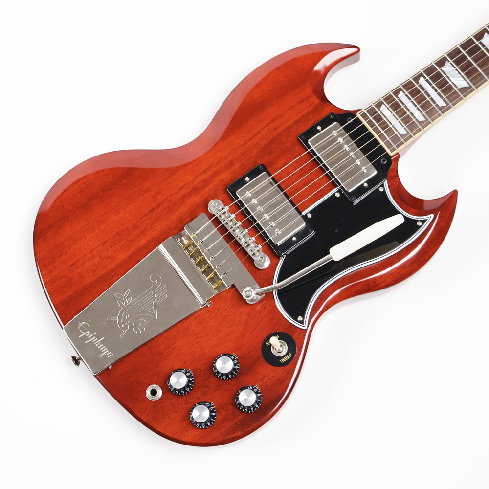 【中古】エレキギター Epiphone Inspired by Gibson Custom 1964 SG Standard with Maestro Vibrola Reissue Cherry Red 2024年製 エピフォン SG マエストロビブラート ボディトップ