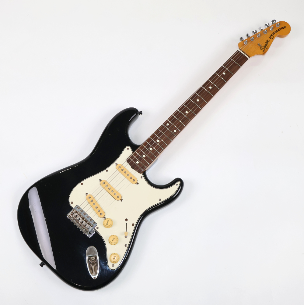【中古】 Squier by Fender スクワイヤー SST-36 Stratocaster Black 1984年製 JVシリアル 日本製 ストラトキャスター エレキギター 詳細画像