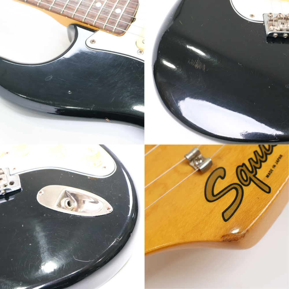 【中古】 Squier by Fender スクワイヤー SST-36 Stratocaster Black 1984年製 JVシリアル 日本製 ストラトキャスター エレキギター 詳細画像