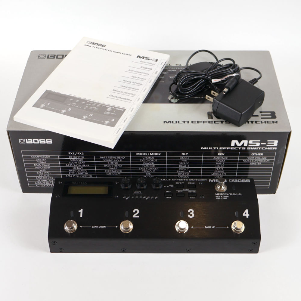 【中古】 BOSS MS-3 Multi Effects Switcher マルチエフェクター＆スイッチャーシステム 付属品
