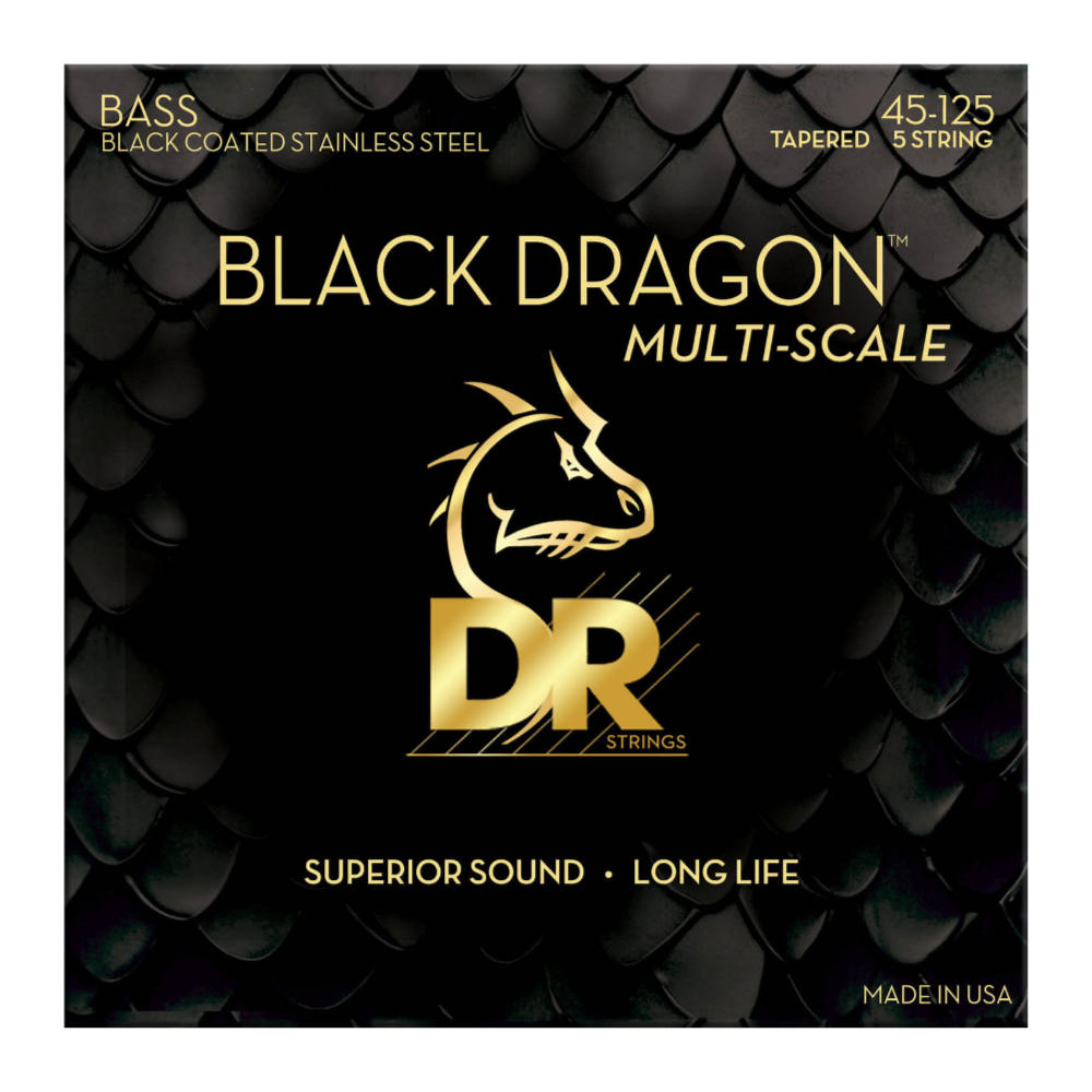 DR DBSMB5-45 BLACK DRAGON Multi-Scale Bass Strings 45-125 5弦エレキベース弦