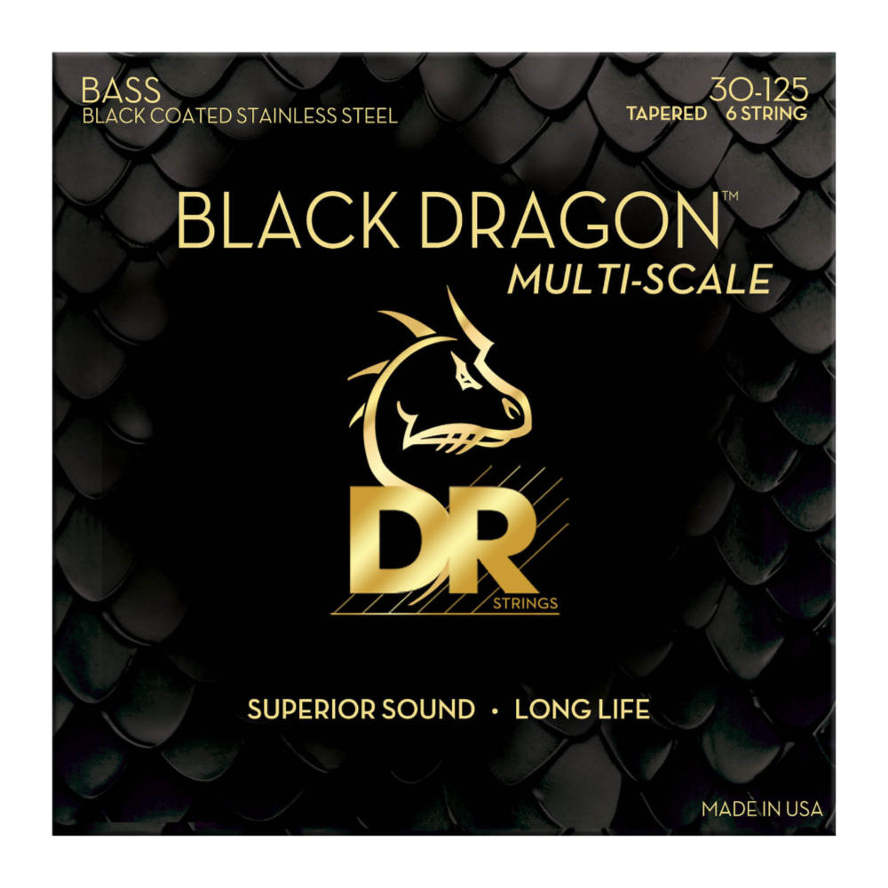 DR DBSMB6-30 BLACK DRAGON Multi-Scale Bass Strings 30-125 6弦エレキベース弦