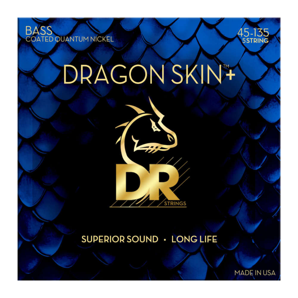 DR DBQ5-135 DRAGON SKIN＋Quantum Nickel for Bass MEDIUM TO HEAVY 5STRING 45-135 5弦エレキベース弦