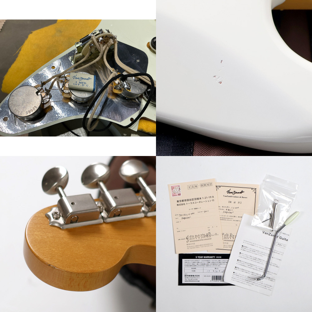 【中古】 エレキギター Vanzandt  STV-R2 Vintage White 2017年製 ST 60sスタイル アルダーボディー マダガスカルローズウッド指板 ヴァンザント 傷など
