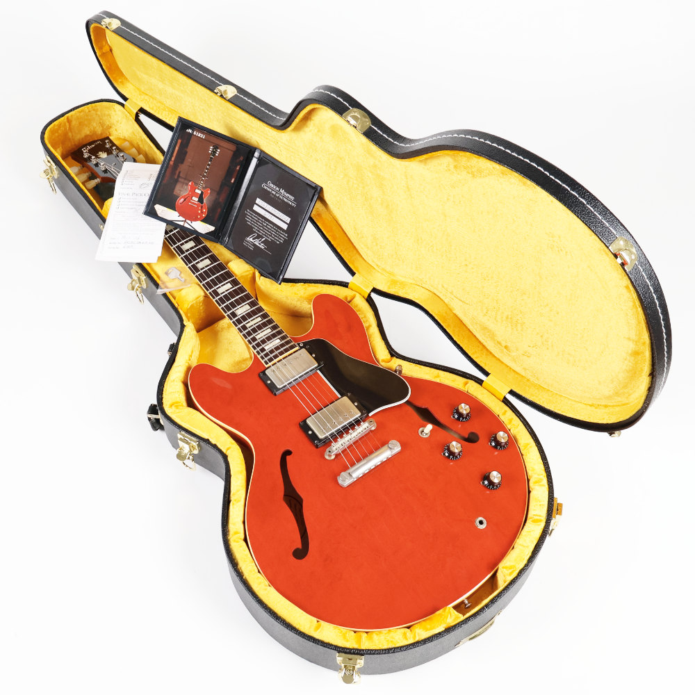 【中古】エレキギター Gibson Memphis Historic 1963 ES-335 VOS Sixties Cherry 2016年製 ギブソン メンフィス ES335 セミアコ ナイロンサドル ブロックインレイの63年仕様 ES-335TDC ケース