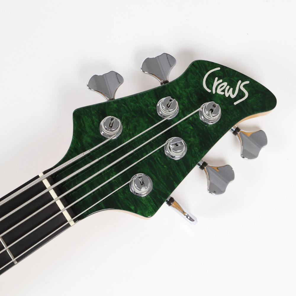 【中古】Crews Maniac Sound クルーズ マニアックサウンド GTN 5 Burl. JJ See-throught green 2008年製 5弦エレキベース ヘッド