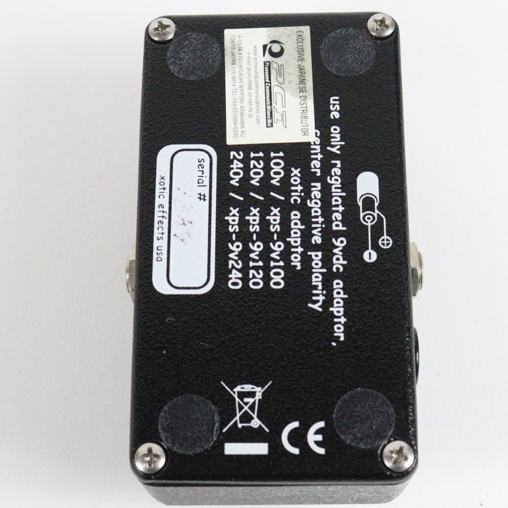 【中古】 ベース用オーバードライブ ブースター Xotic Bass RC Booster ベースRCブースター 裏面