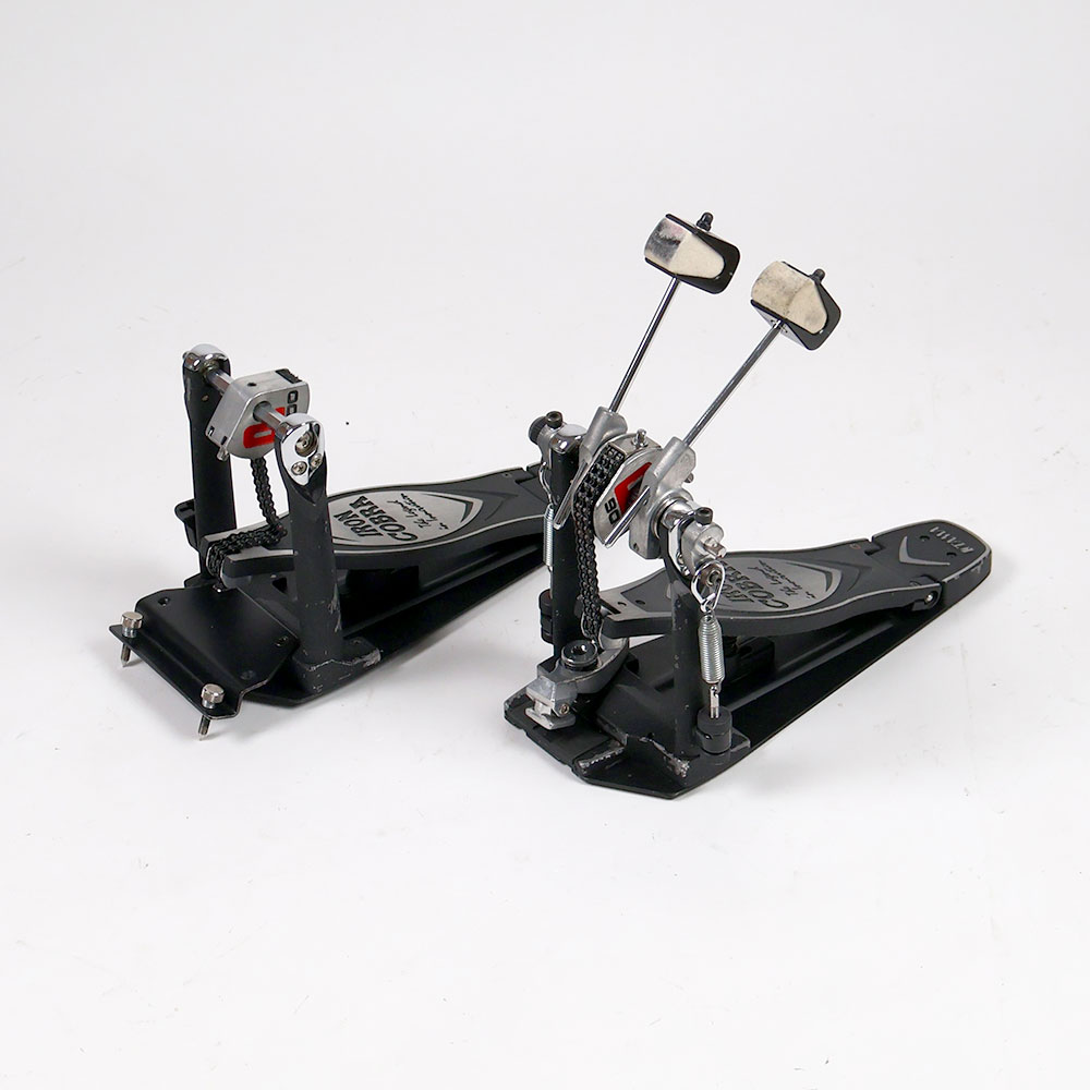 【中古】 ドラムツインペダル タマ TAMA HP900PSWN Iron Cobra 900 ドラムツインペダル 全体