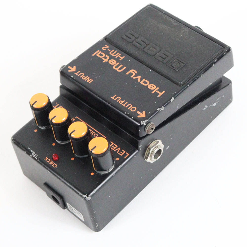 【中古】 ヘビーメタル エフェクター BOSS HM-2 Heavy Metal Made in Japan ディストーション ギターエフェクター 側面