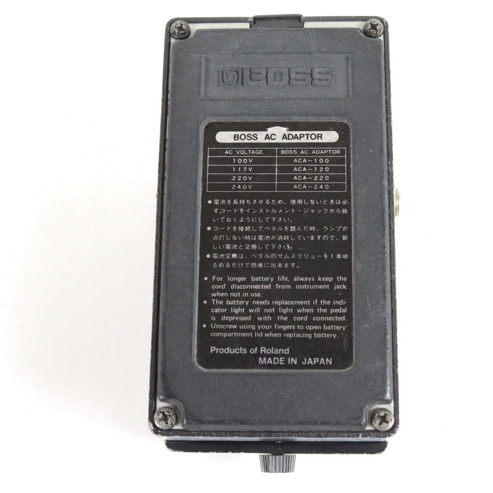 【中古】 ヘビーメタル エフェクター BOSS HM-2 Heavy Metal Made in Japan ディストーション ギターエフェクター 裏面