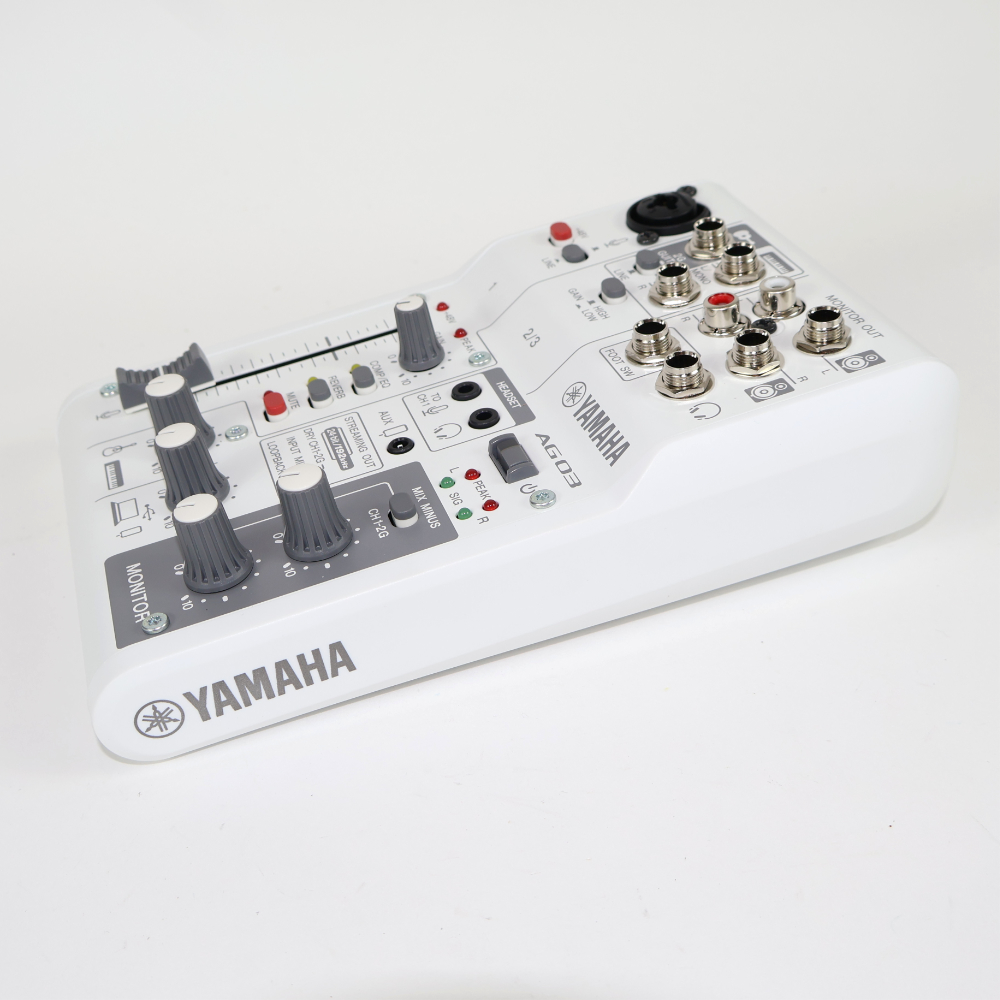 【中古】 ミキサー ヤマハ YAMAHA AG03 mk2 W ライブストリーミングミキサー ホワイト 詳細画像