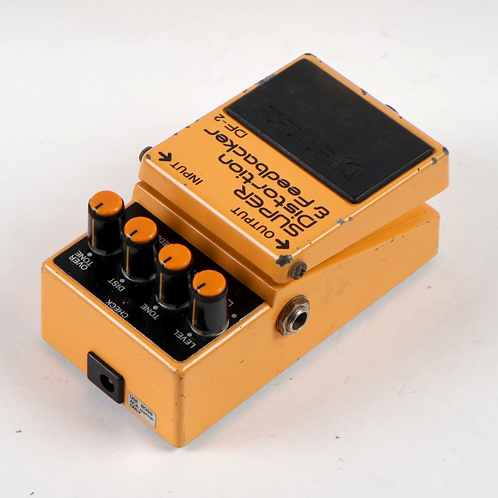 【中古】スーパーフィードバッカー ディストーション エフェクター BOSS DF-2 Made in Japan SUPER Feedbacker&Distortion 左サイド
