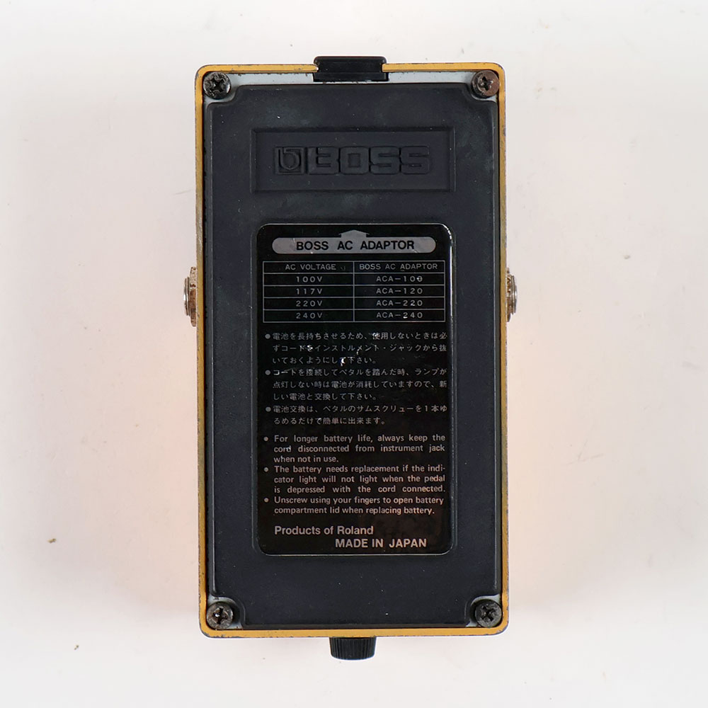 【中古】スーパーフィードバッカー ディストーション エフェクター BOSS DF-2 Made in Japan SUPER Feedbacker&Distortion 裏面