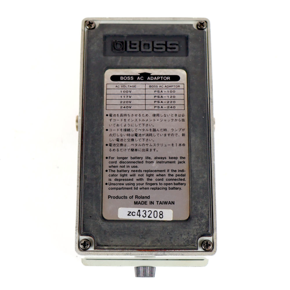 【中古】パラメトリックイコライザー エフェクター BOSS PQ-4 Parametric Equalizer ボス パライコ エフェクター 裏面