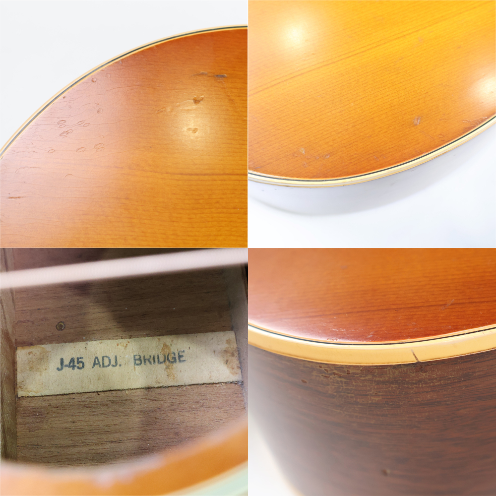 【中古】GIBSON ギブソン J-45 ADJ BRIDGE 1962年製 アコースティックギター 詳細画像