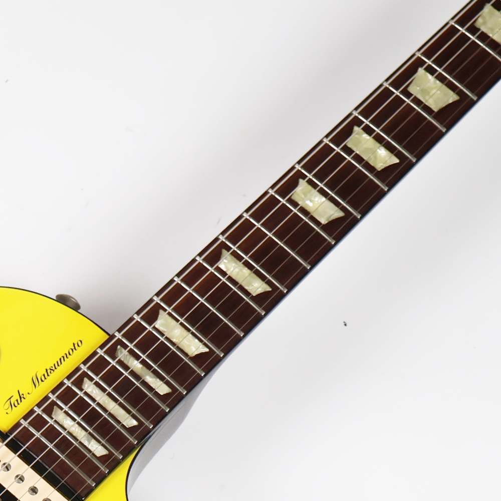 【中古】 エレキギター Gibson Tak Matsumoto Les Paul Canary Yellow 2000年製 ギブソン 松本孝弘モデル レスポール キャナリーイエロー 指板