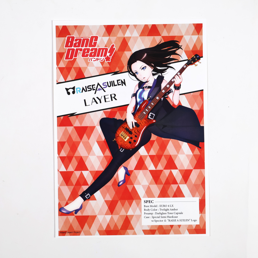 【中古】Spector スペクター Euro 4 LX RAS LAYER Twilight Amber BanG Dream! バンドリ!コラボ RAISE A SUILEN LAYER モデル エレキベース 詳細画像