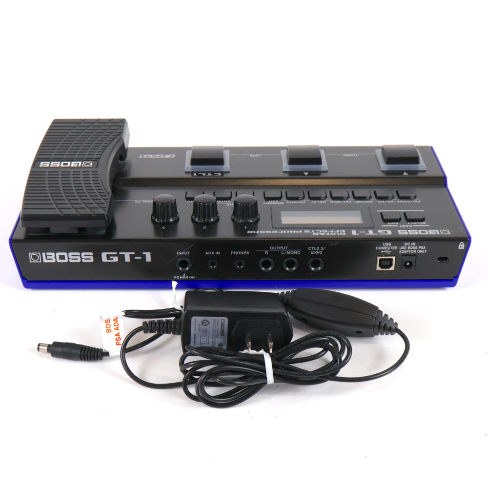 【中古】ボス マルチエフェクター BOSS GT-1 Guitar Effect Processor 背面
