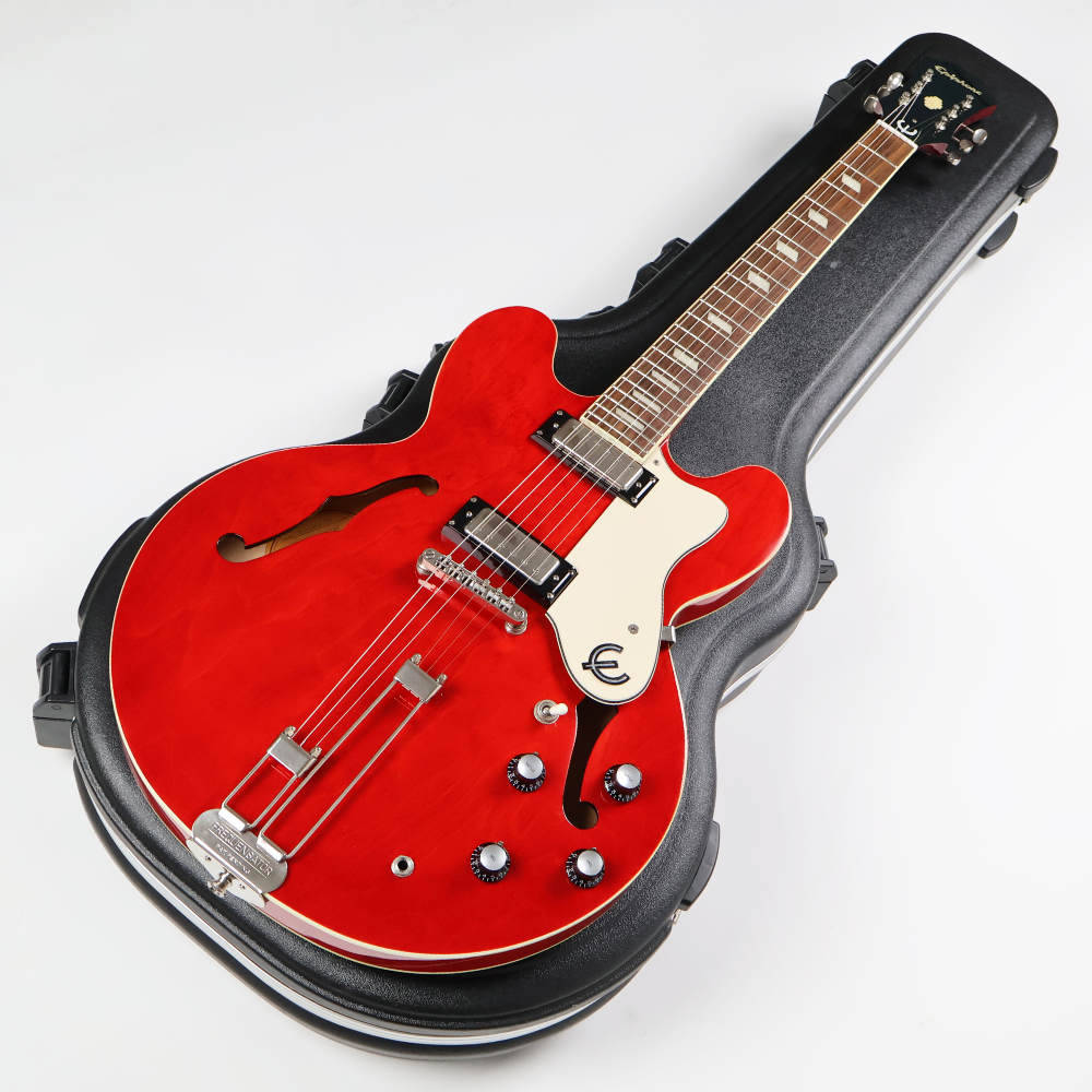 【中古】 エレキギター Epiphone Riviera Cherry 2009年製 Custom Shop Limited Edition エピフォン リビエラ セミアコ