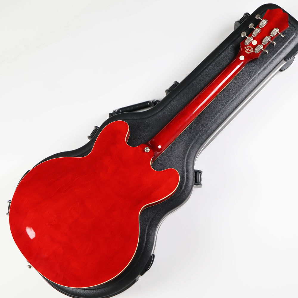 【中古】 エレキギター Epiphone Riviera Cherry 2009年製 Custom Shop Limited Edition エピフォン リビエラ セミアコ ボディバック画像