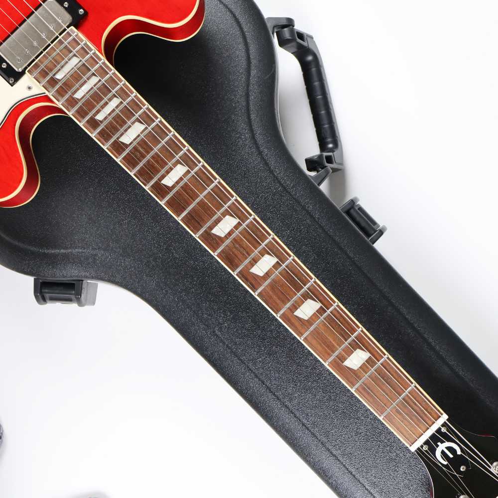 【中古】 エレキギター Epiphone Riviera Cherry 2009年製 Custom Shop Limited Edition エピフォン リビエラ セミアコ ネック