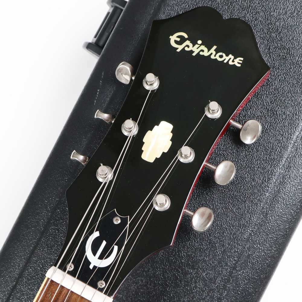 【中古】 エレキギター Epiphone Riviera Cherry 2009年製 Custom Shop Limited Edition エピフォン リビエラ セミアコ ヘッド画像