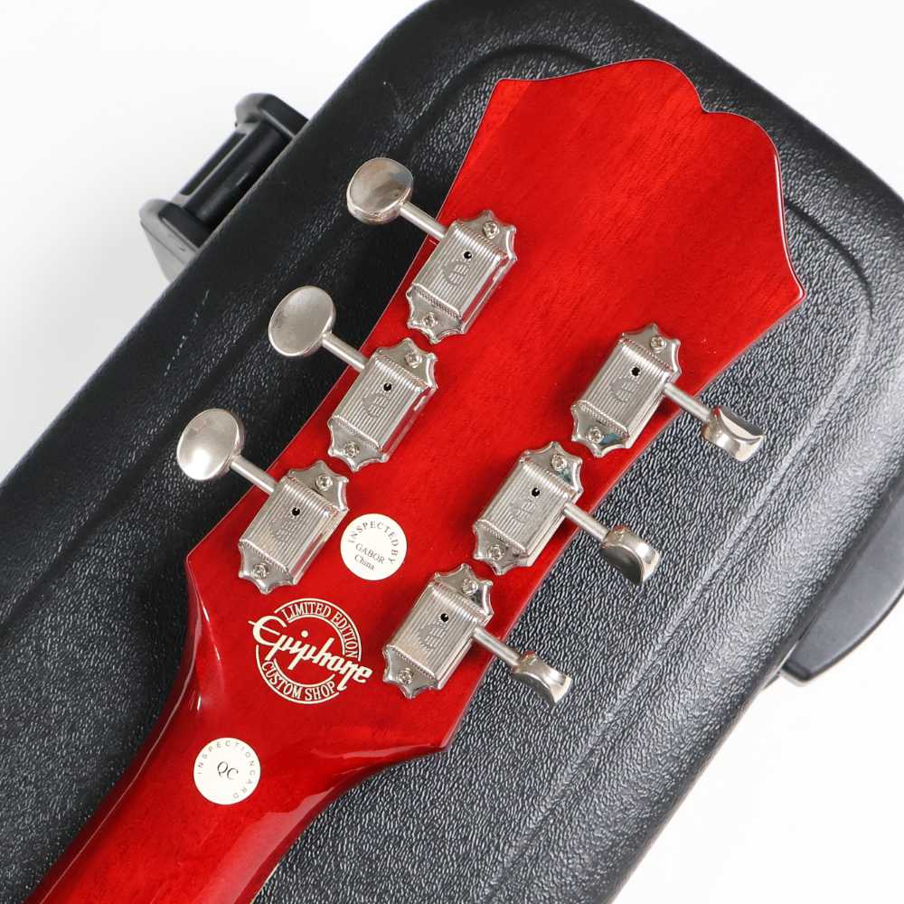 【中古】 エレキギター Epiphone Riviera Cherry 2009年製 Custom Shop Limited Edition エピフォン リビエラ セミアコ ヘッド裏画像