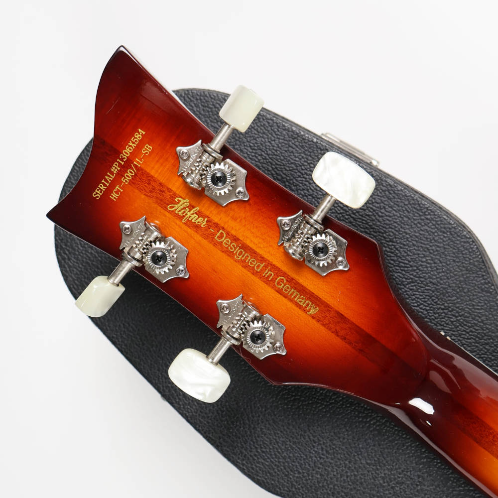 【中古】 バイオリンベース Hofner ヘフナー HCT-500/1L SB Contemporary Series レフティ 左利き用 ヘッド裏画像