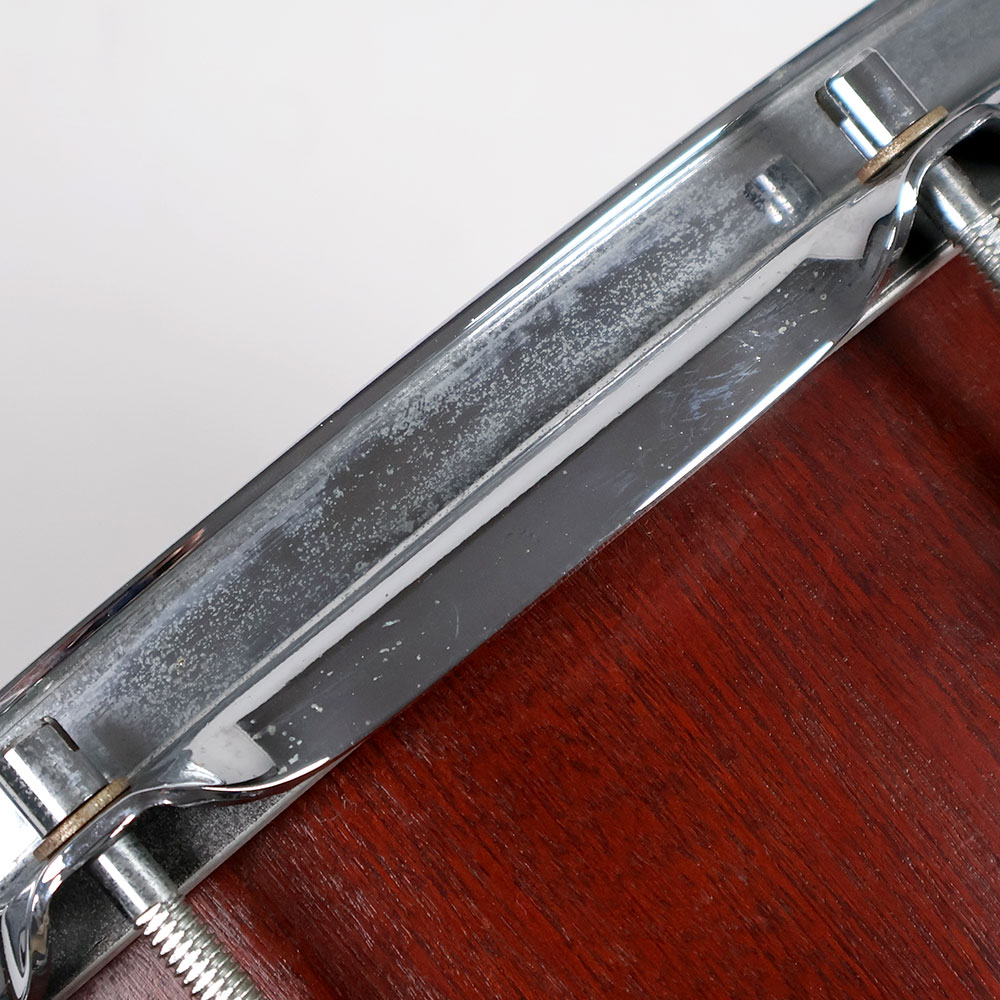 【中古】 スネアドラム ソナー SONOR D-516MR Phonic Series 14×6.5 マホガニーカラー くすみ、サビ