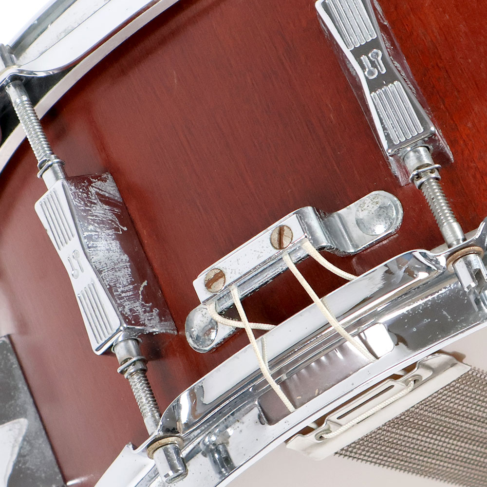 【中古】 スネアドラム ソナー SONOR D-516MR Phonic Series 14×6.5 マホガニーカラー 側面