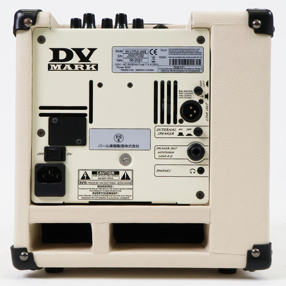 【中古】 DV MARK DV LITTLE JAZZ 小型ギターアンプコンボ 本体画像 裏 