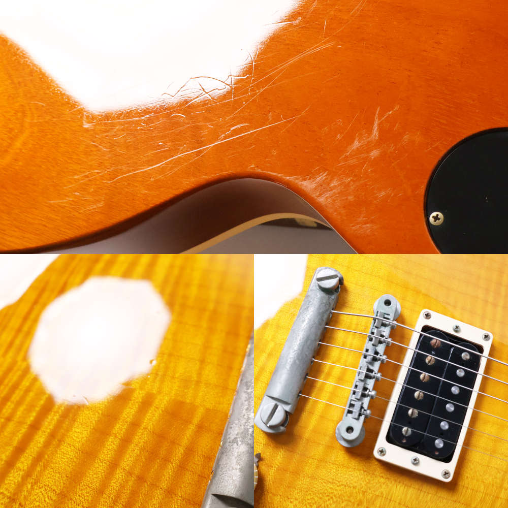 【中古】 エレキギター Gibson Les Paul Classic Plus Trans Amber 1994年製 ギブソン レスポールクラシックプラス トランスアンバー 傷 