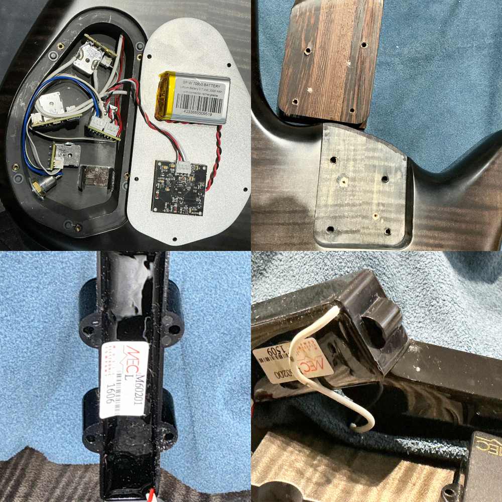 【中古】 WARWICK ワーウィック CUSTOM SHOP Streamer LX 4st Bleached Nirvana Blackburst Transparent Satin 2017年製 ストリーマー エレキベース 内部 傷