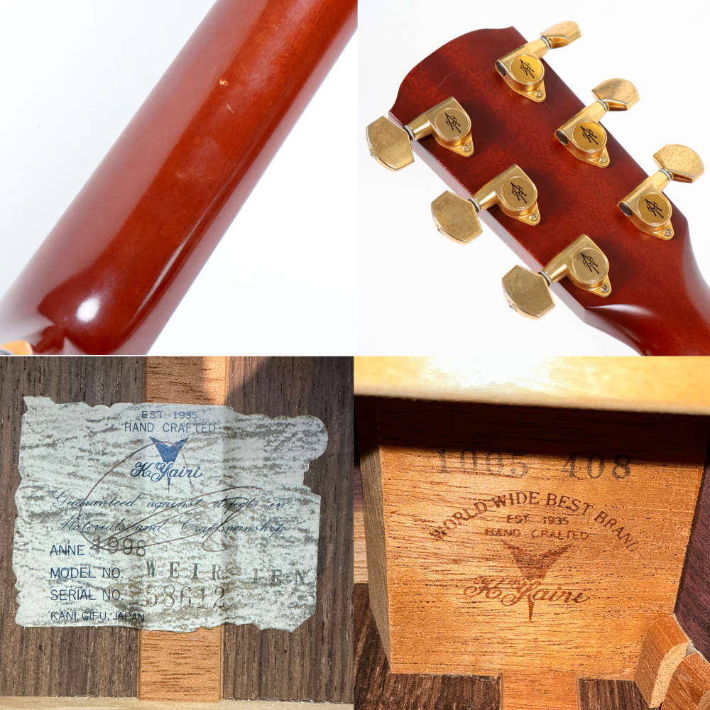 【中古】 アコースティックギター K.Yairi WEIR-1E Alvarez 1998年製 Kヤイリ アルバレスヤイリ ネック傷、ラベル