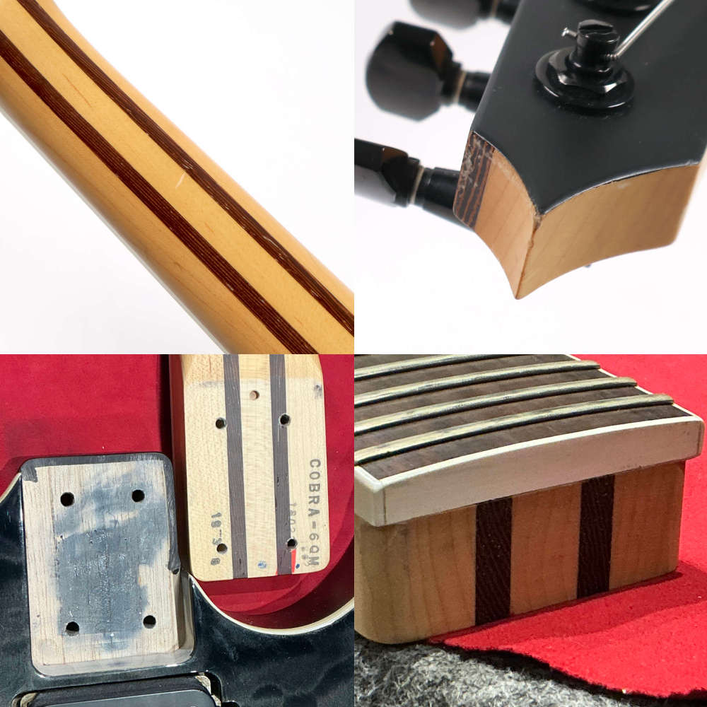 【中古】 エレキギター Strictly 7 Guitars ( S7G ) Cobra JS Limited 6 QM Black Burst Gloss Mod. リアピックアップ Dimarzio Crunch Lab搭載 Quilted Maple Top 日本製 ネック傷、内部