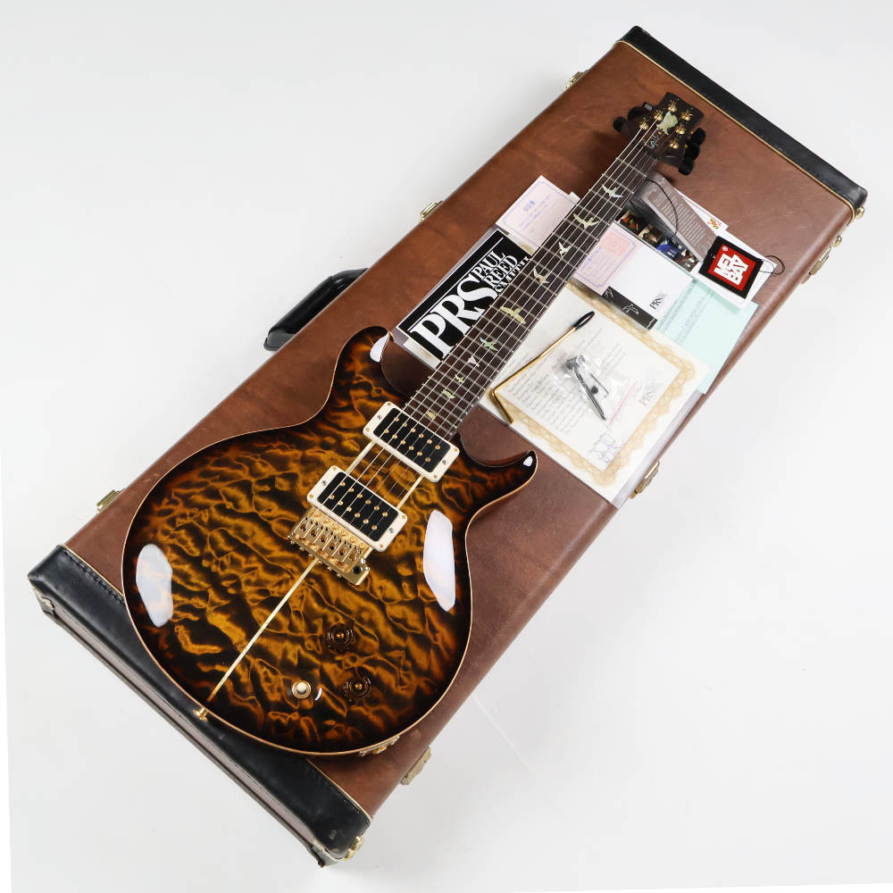 【中古】 エレキギター PRS Private Stock Santana II Tiger Eye Burst #4527 2014年製 3.92kg ハカランダネック ハカランダ指板 Paul Reed Smith Brazilian Rosewood Neck & FingerBoard