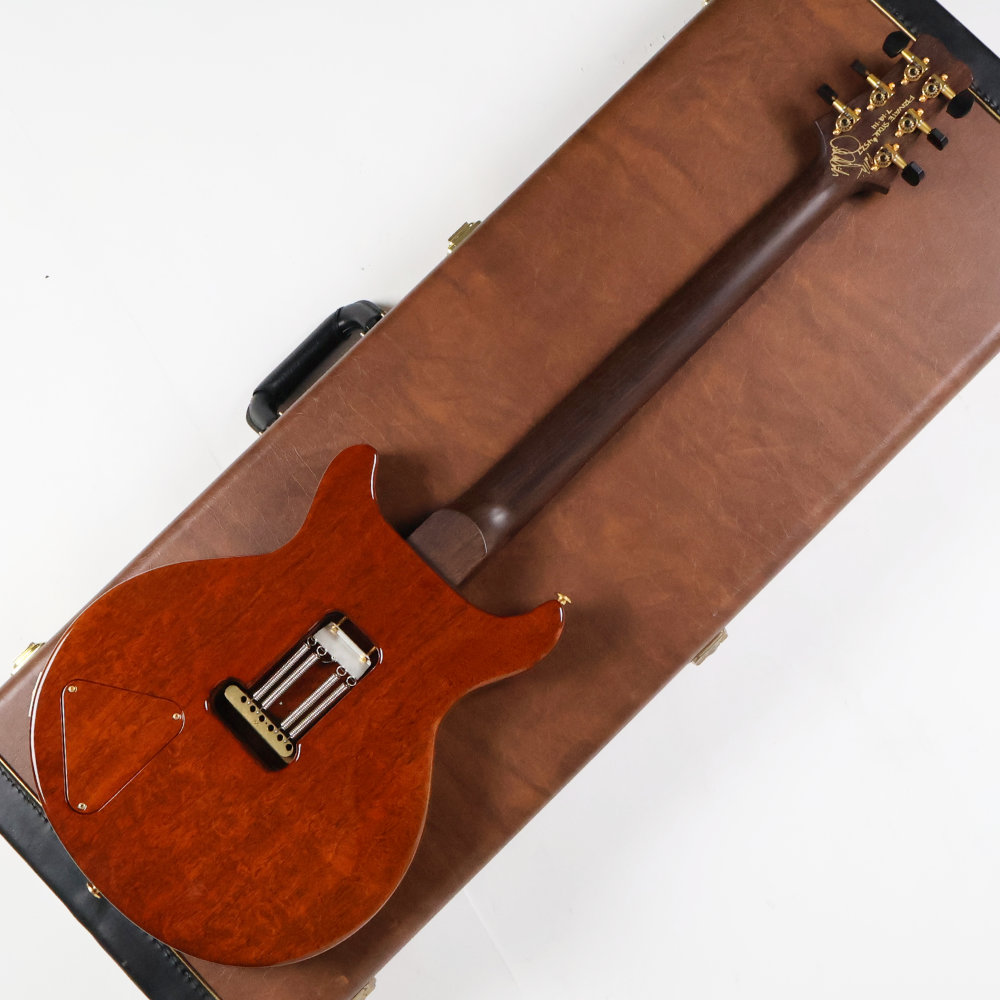 【中古】 エレキギター PRS Private Stock Santana II Tiger Eye Burst #4527 2014年製 3.92kg ハカランダネック ハカランダ指板 Paul Reed Smith Brazilian Rosewood Neck & FingerBoard ボディバック画像 