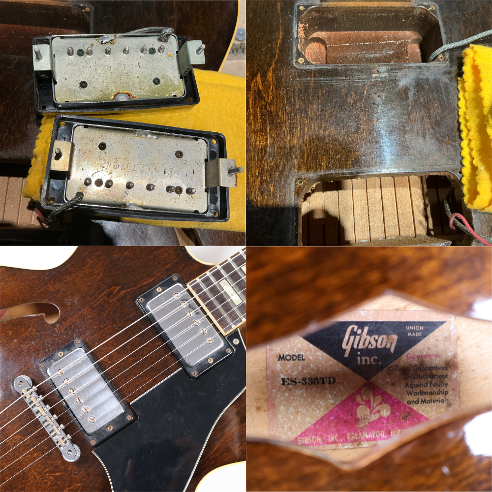 【中古】 エレキギター GIBSON ES-335TD Walnut 1975年製 ギブソン セミアコースティックギター 335 ウォルナット ES-335 詳細画像