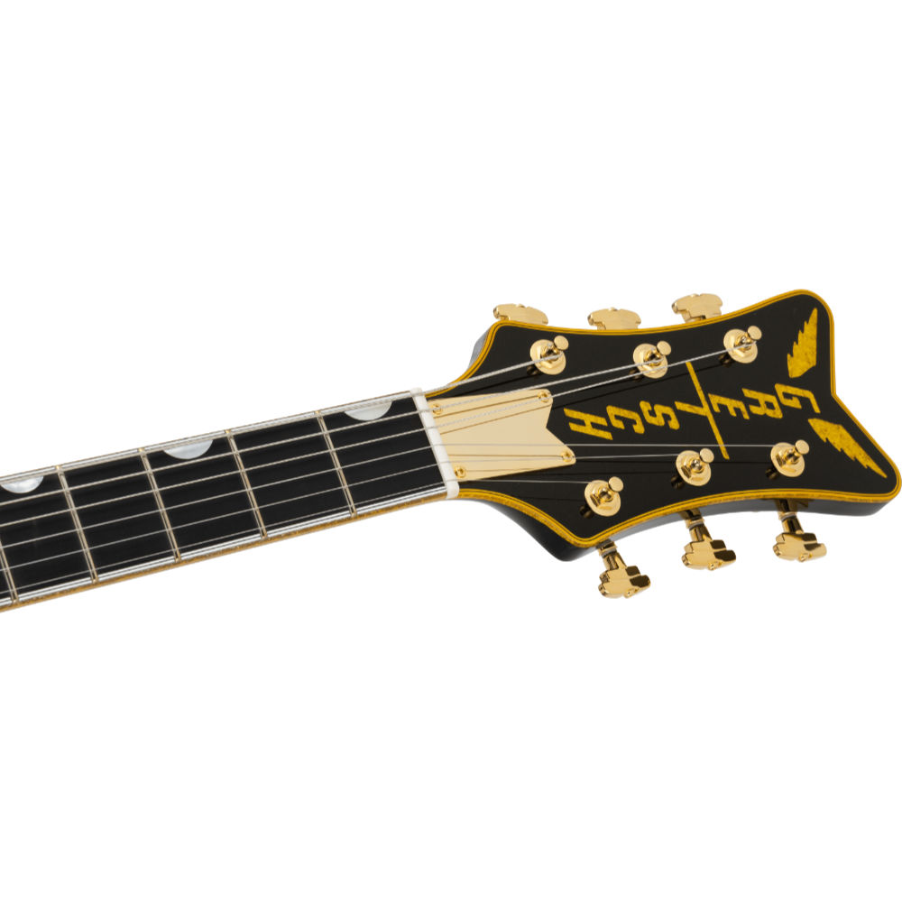 Gretsch グレッチ Falcon Hollow Body with String-Thru Bigsby and Gold Hardware Ebony Fingerboard Tokyo Midnight Sparkle エレキギター ヘッド表