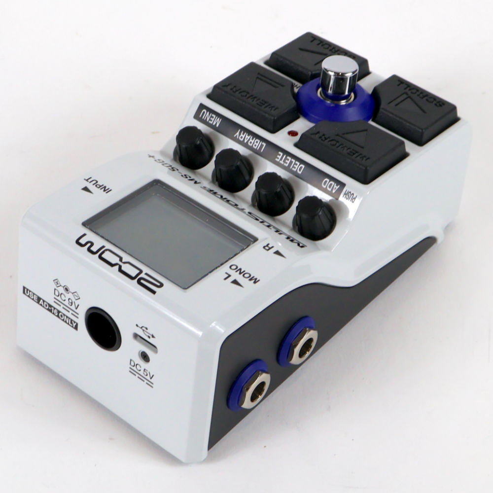 【中古】 ギター マルチエフェクター ZOOM ズーム MultiStomp MS-50G+ マルチストンプボックス 左サイド