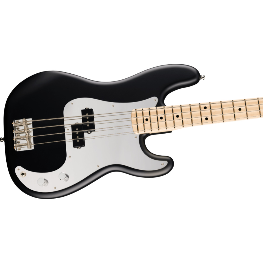 Fender フェンダー Limited Edition 50th Anniversary Steve Harris Precision Bass MN Satin Black エレキベース プレシジョンベース ボディ斜めアングル画像