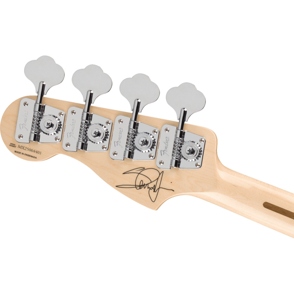 Fender フェンダー Limited Edition 50th Anniversary Steve Harris Precision Bass MN Satin Black エレキベース プレシジョンベース ヘッドバック画像