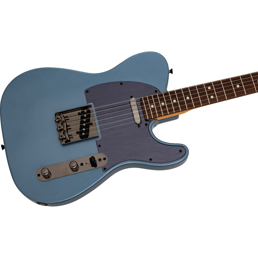 Fender フェンダー Made in Japan Hybrid II 2026 Collection Telecaster RW Matte Aero Blue エレキギター テレキャスター ボディ斜めアングル画像