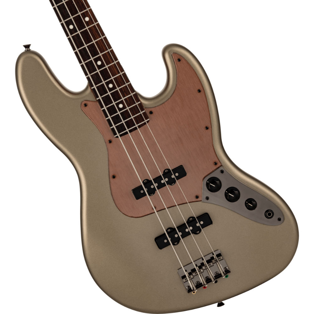 Fender フェンダー Made in Japan Hybrid II 2026 Collection Jazz Bass RW Matte Champagne Mirage エレキベース ジャズベース ボディ画像